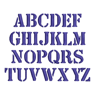 Stencil Font