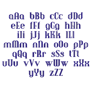 Vintage 3 Lines Font
