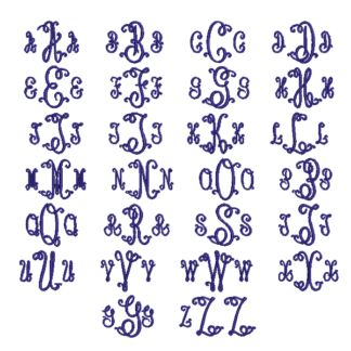 Walker Monogram Font