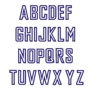 wf blockoutline font