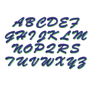 wf brush 2c outline font