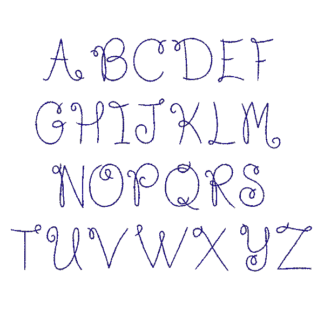 wf mila backstitch font