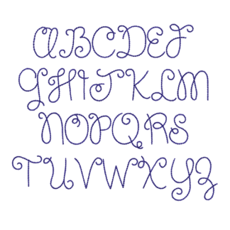 wf beth backstitch font