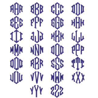 wf modern diamond font